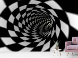 photo-wallpaper-abstract-tunnel-black-white