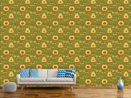 patterned-wallpaper-fruit-garden-green