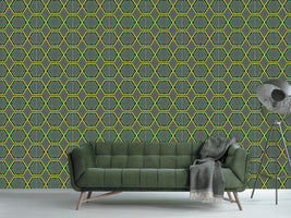 patterned-wallpaper-golden-cage