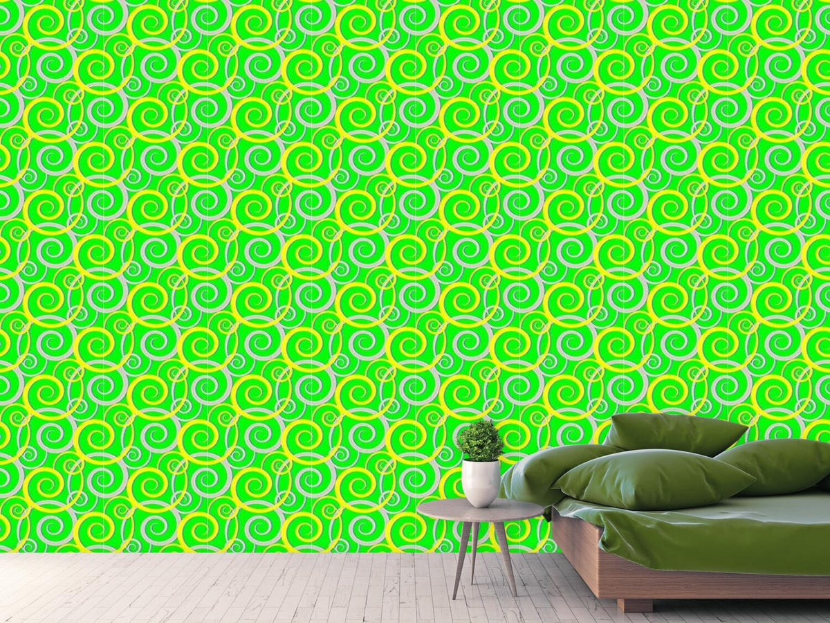 patterned-wallpaper-curly-green