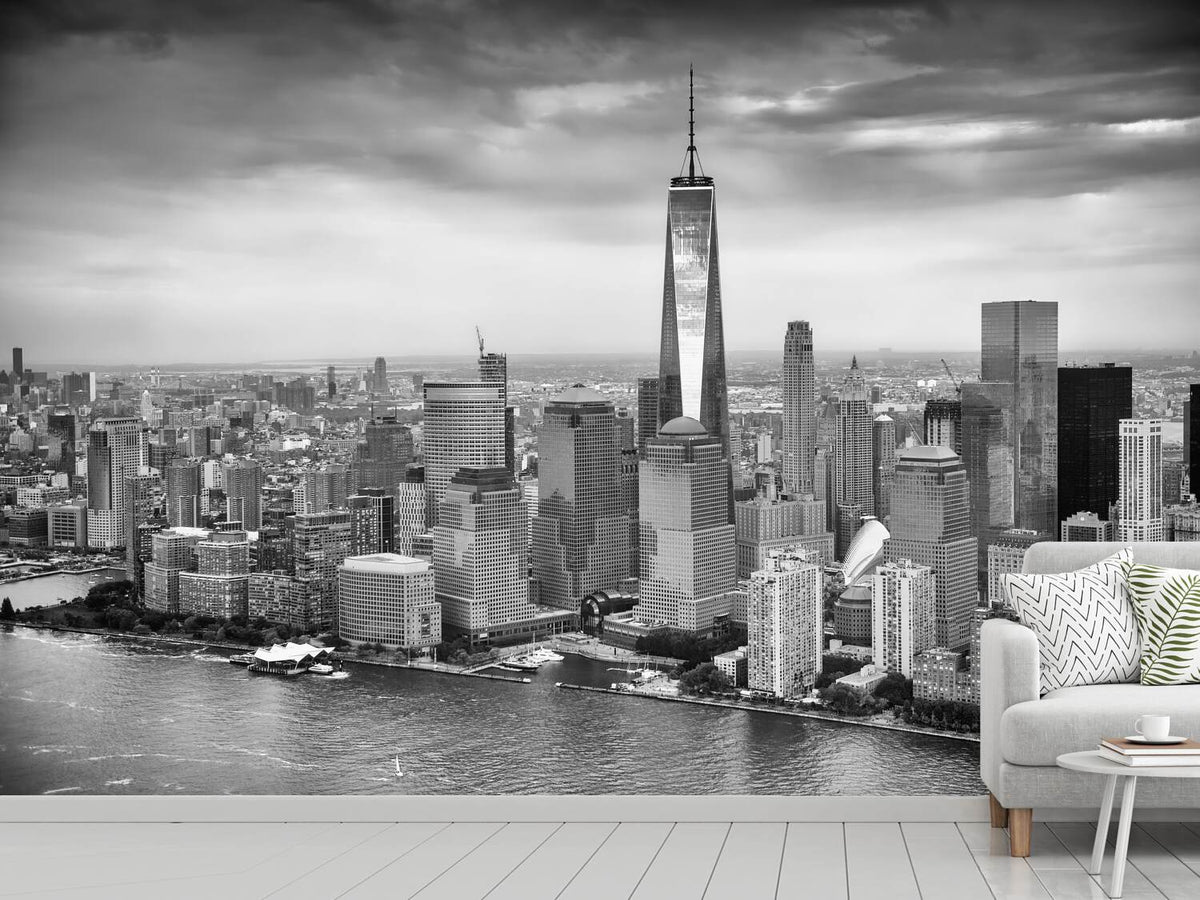 photo-wallpaper-skyline-black-and-white-photography-new-york