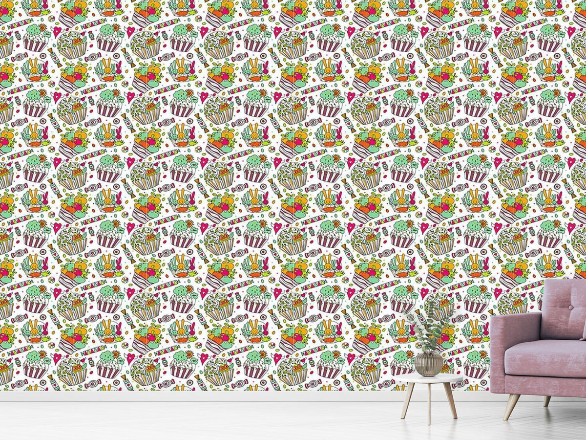 patterned-wallpaper-colorful-cup-cake-world