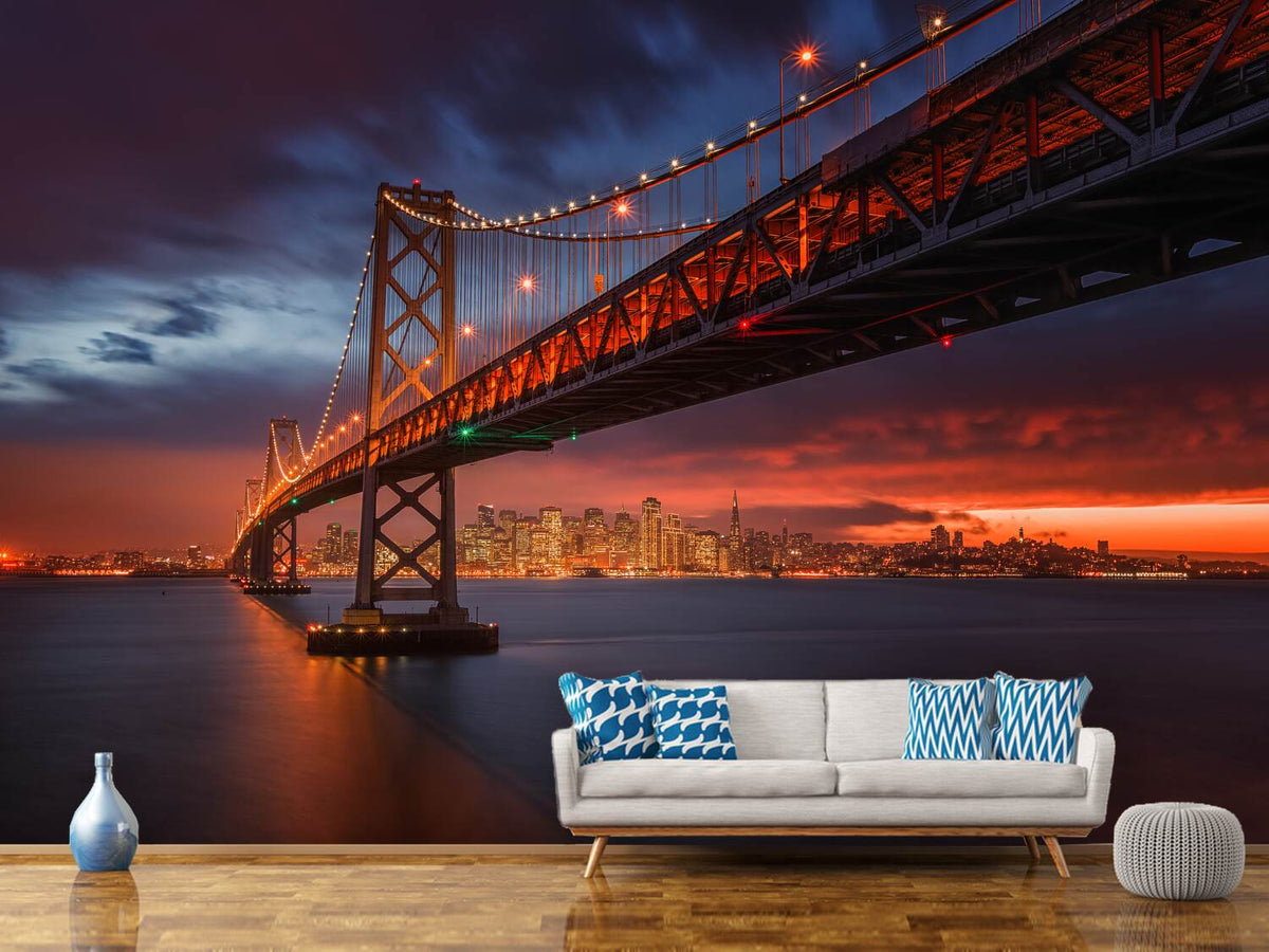 photo-wallpaper-fire-over-san-francisco