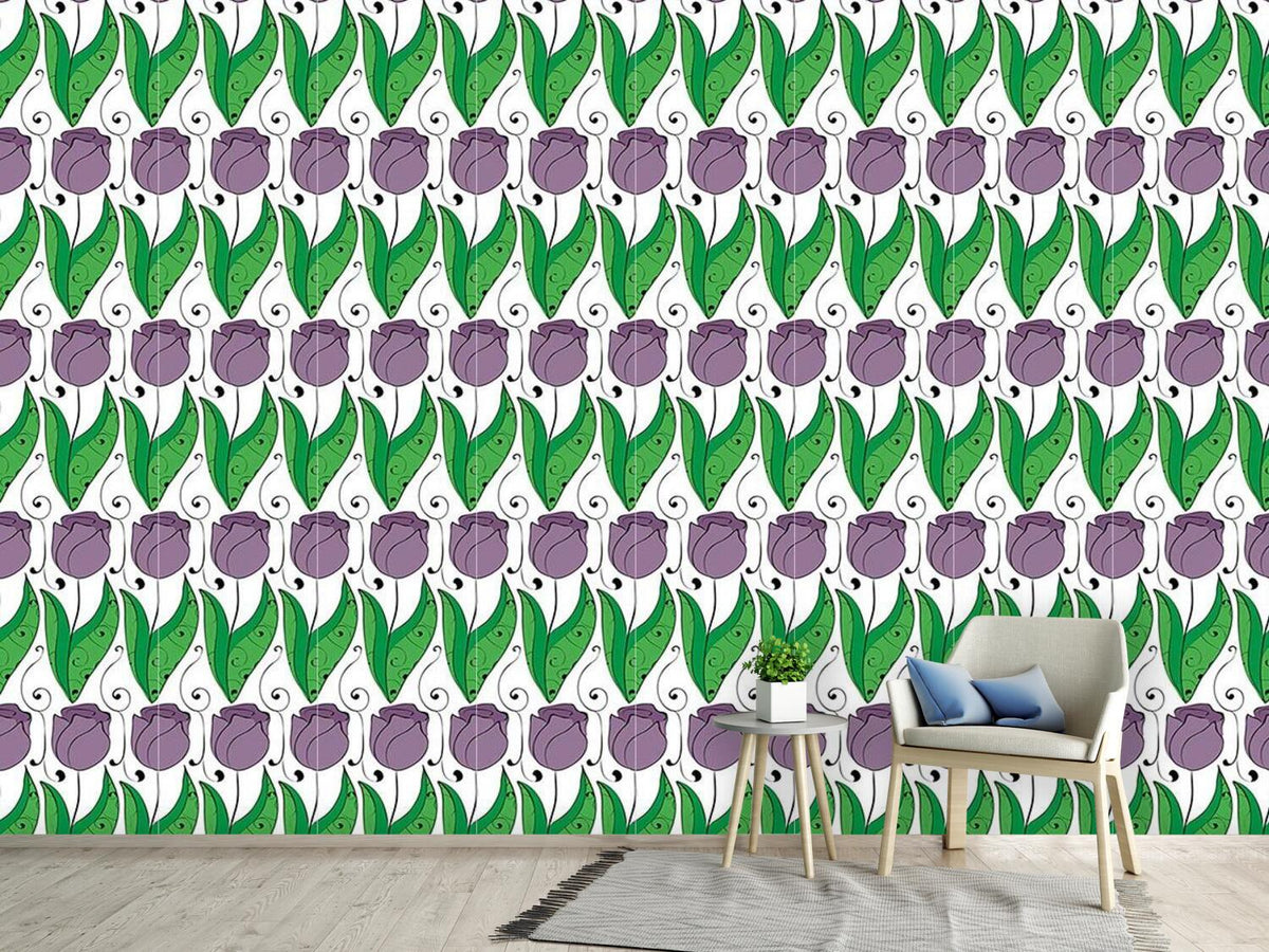 patterned-wallpaper-tulipe