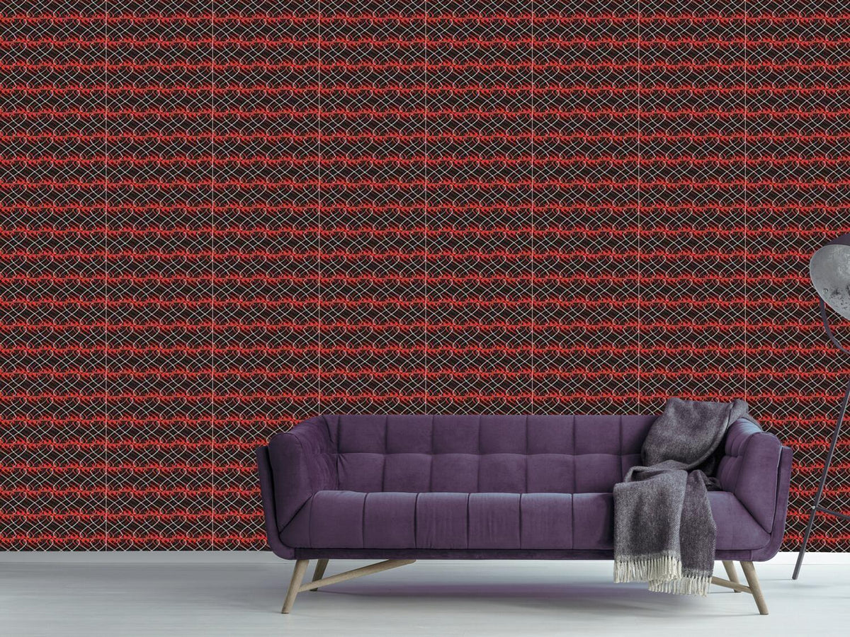 patterned-wallpaper-flames-on-wire