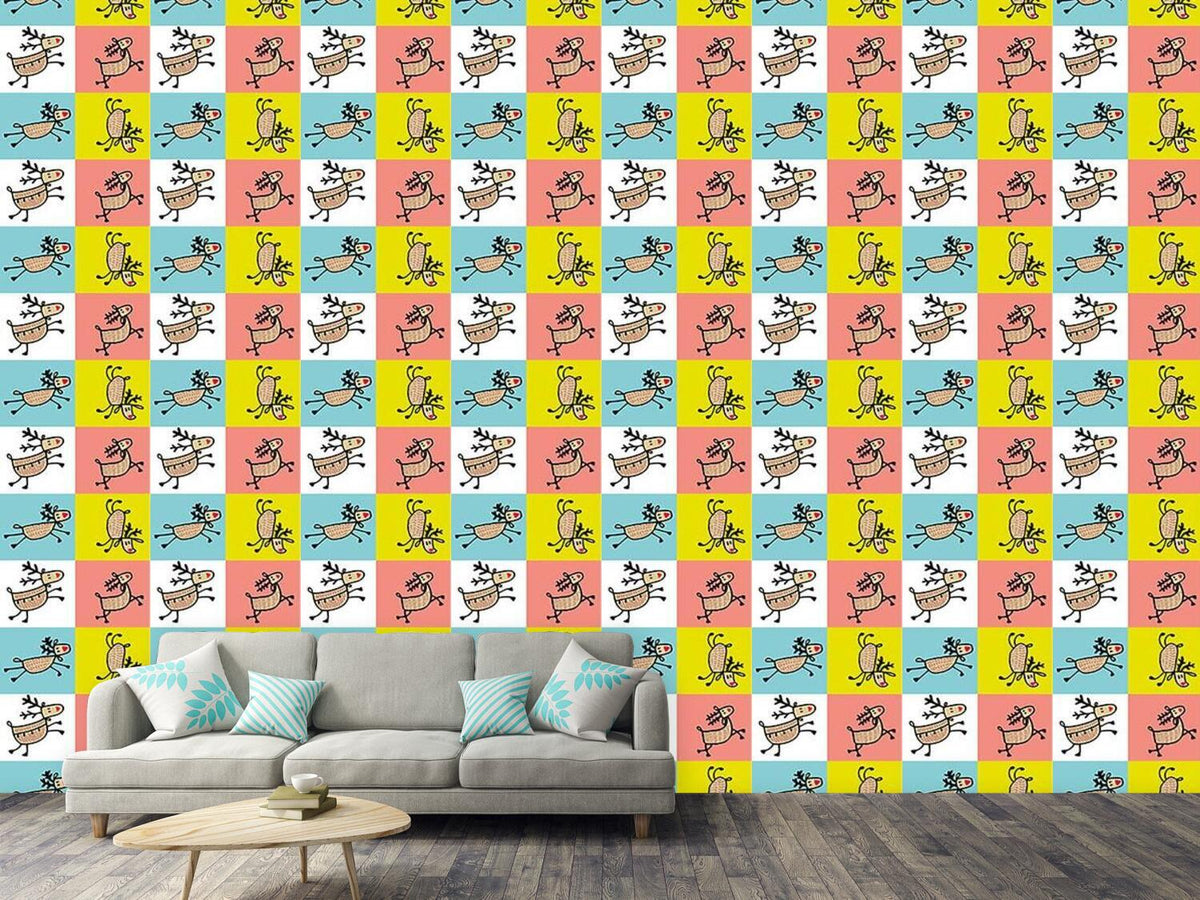 patterned-wallpaper-jumping-deer