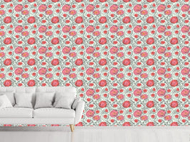 patterned-wallpaper-poppy-flowers