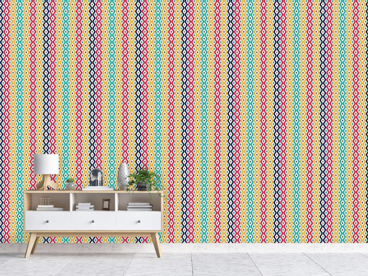 patterned-wallpaper-check-decor