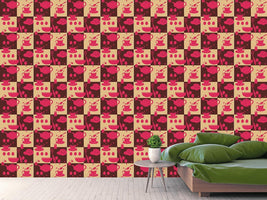 patterned-wallpaper-breakfast-table