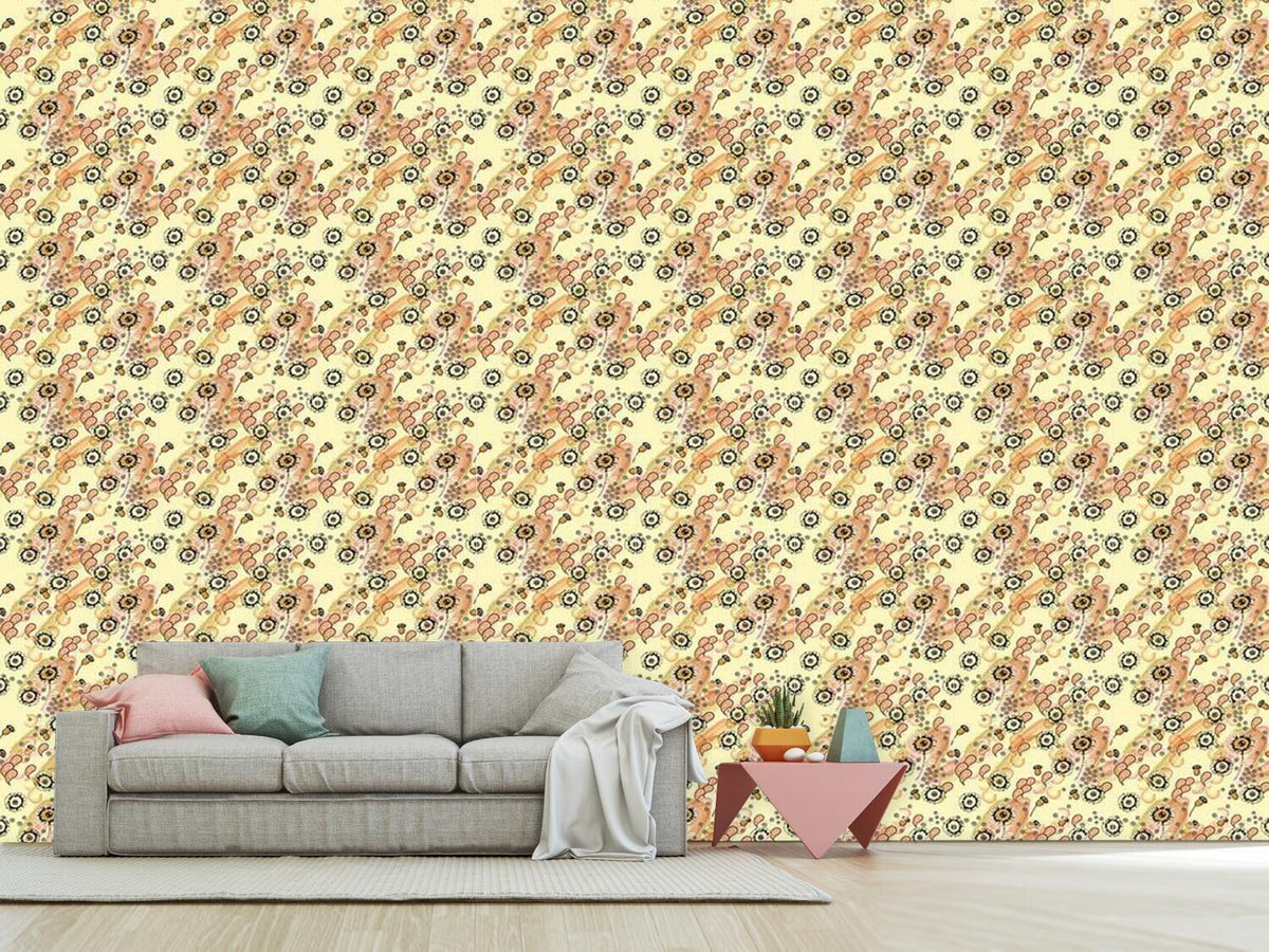 patterned-wallpaper-yellow-flora