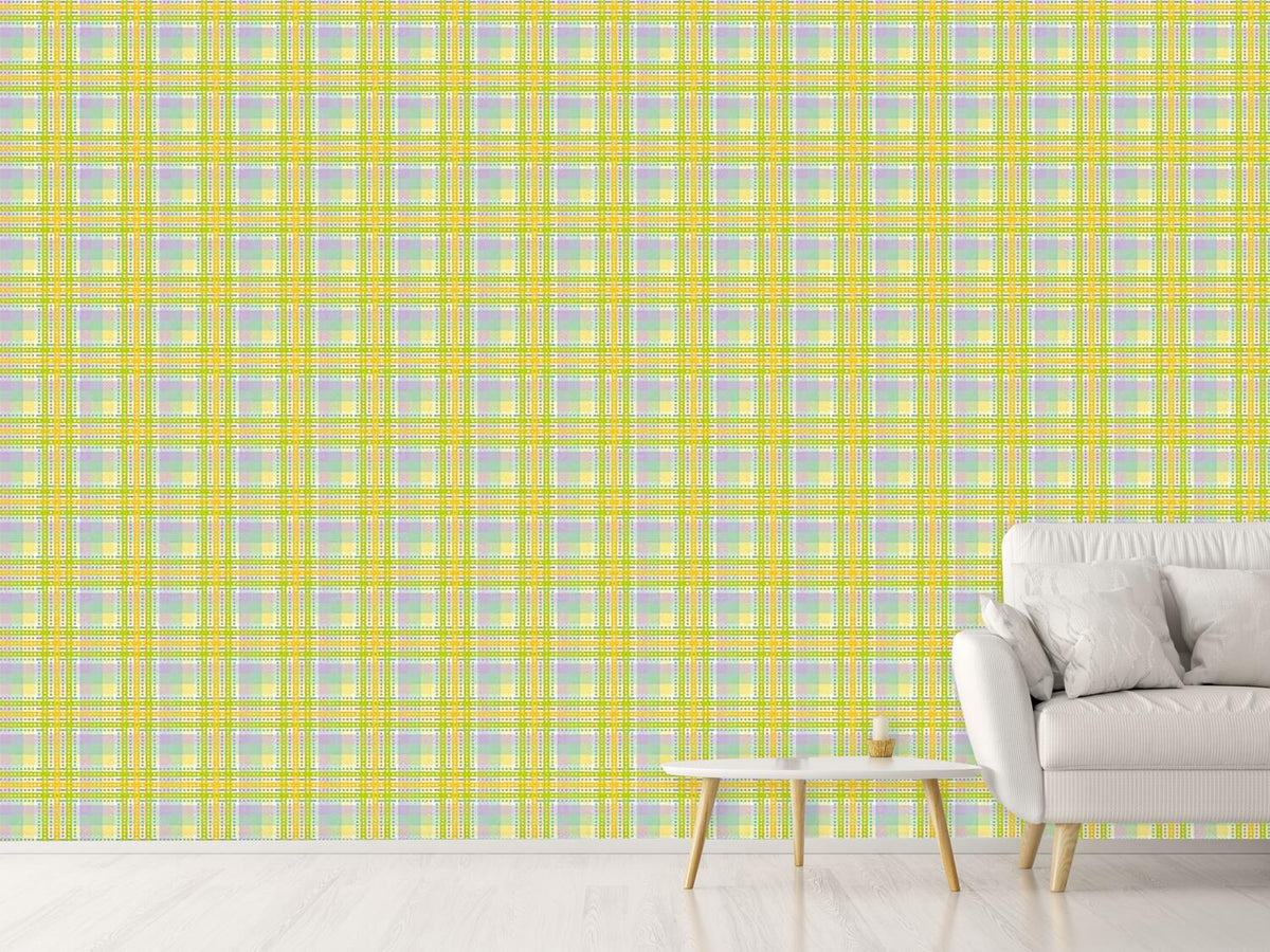 patterned-wallpaper-yellow-tartan