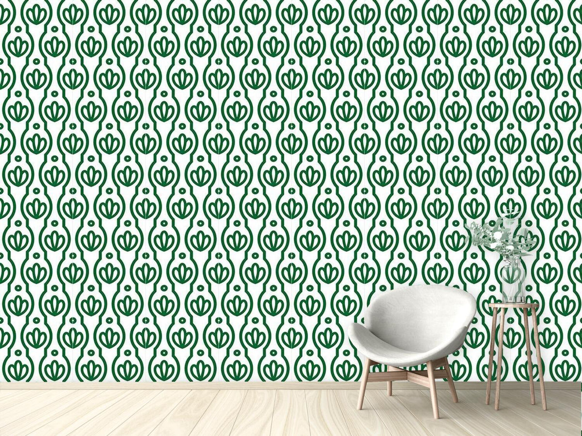 patterned-wallpaper-floral-silhouette-in-spring