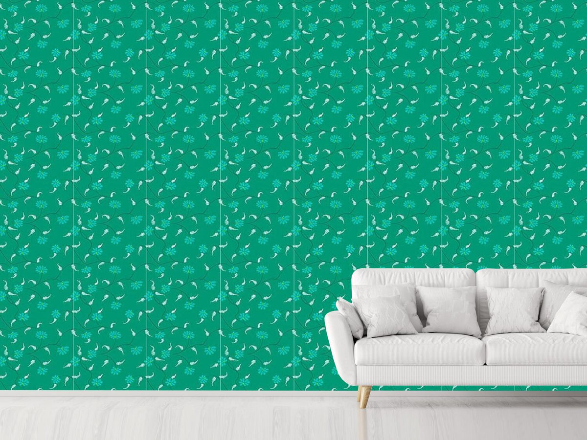 patterned-wallpaper-flora-zack-emerald