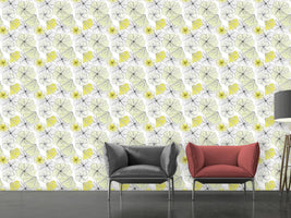 patterned-wallpaper-hibiscus-blossoms