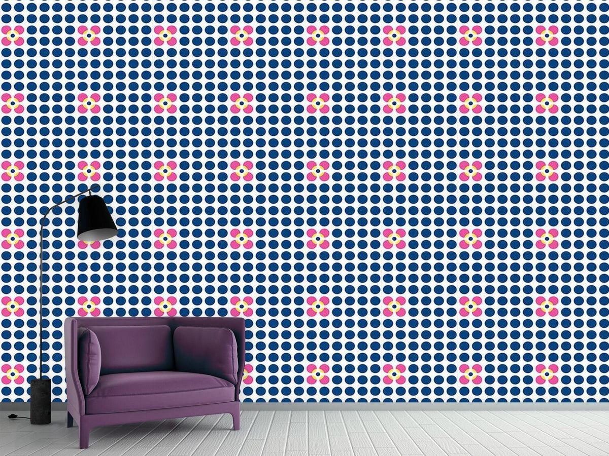 patterned-wallpaper-floral-dots